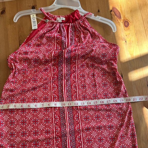 MAX STUDIO Summer Sleeveless Dress, halter neckline with keyhole cutout Size: M - Picture 8 of 15